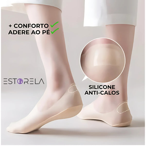 Meias Invisíveis Ortopédicas ConfortWalk® -  [SOMENTE HOJE COMPRE 3 LEVE 5]