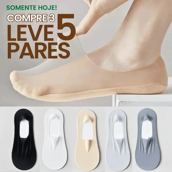 Meias Invisíveis Ortopédicas ConfortWalk® -  [SOMENTE HOJE COMPRE 3 LEVE 5]