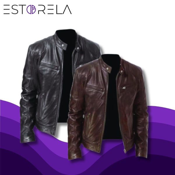 Jaqueta de Couro Masculina Man Urban