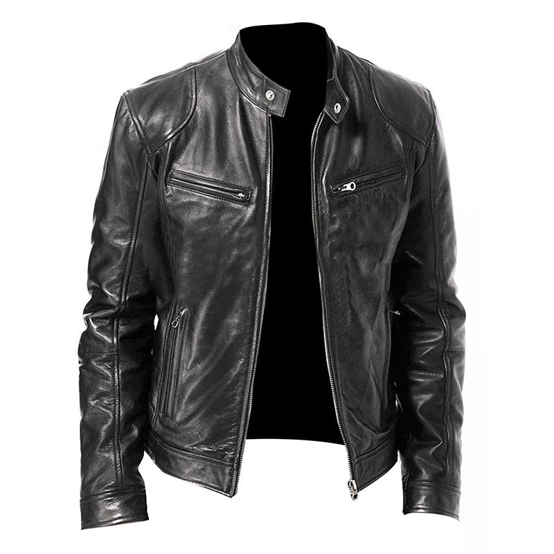 Jaqueta de Couro Masculina Man Urban
