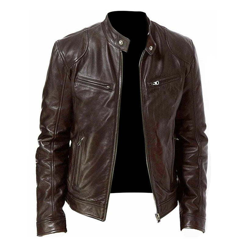 Jaqueta de Couro Masculina Man Urban