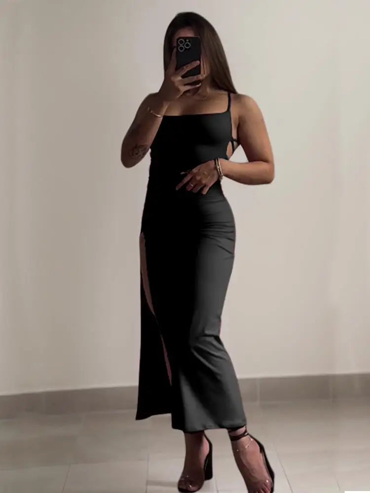 Vestido Elegante com Alça Halter